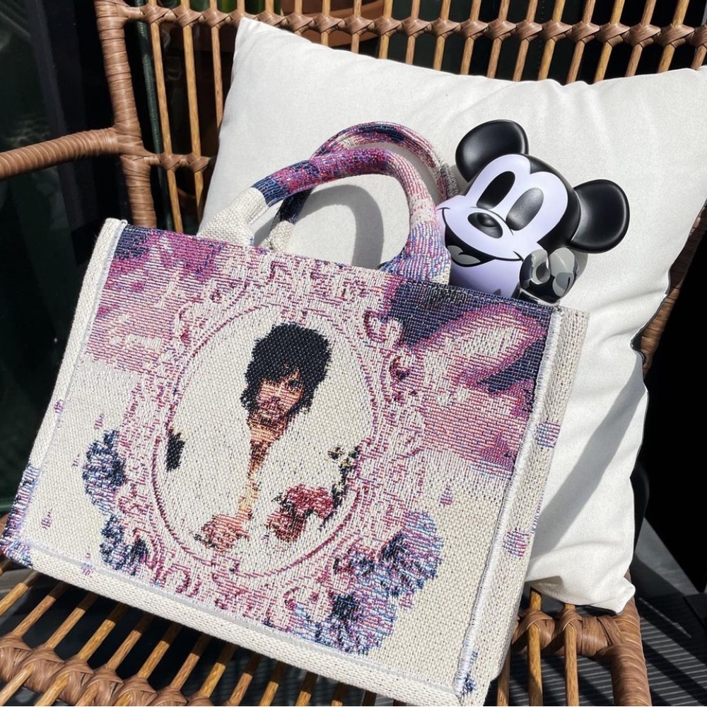 NSOD Prince “Purple Reign” small tote bag